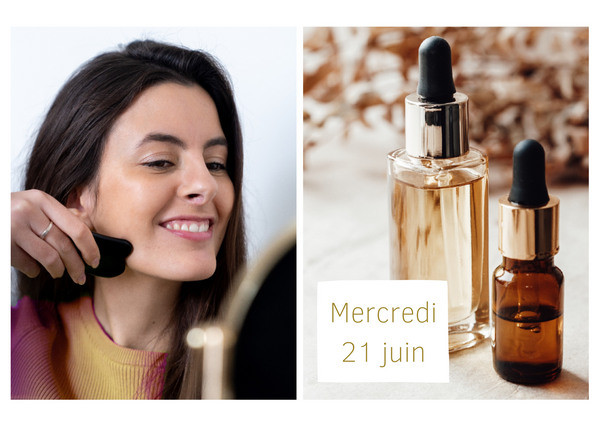 Atelier cosmétique Bruxelles - Yoga du visage, gua sha et sérum visage 