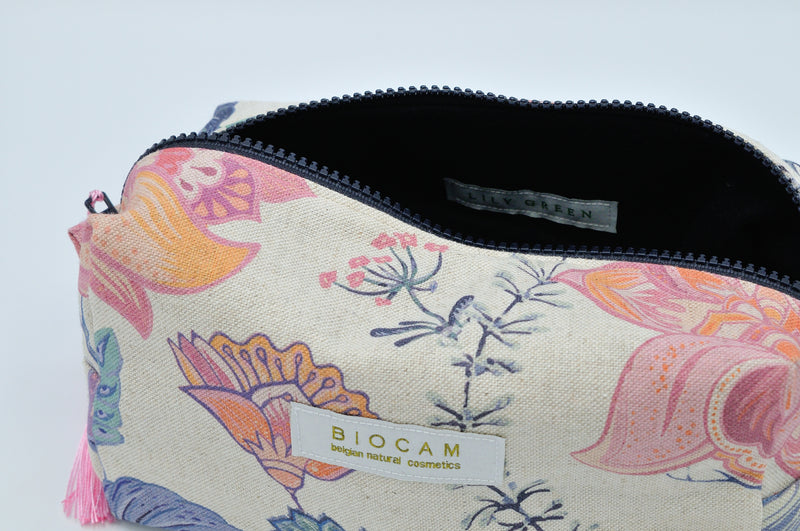 Trousse de toilette BIOCAM - Fleurs iris