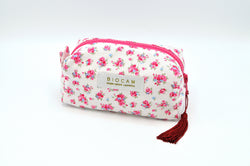 Trousse de toilette BIOCAM - Fleurs roses