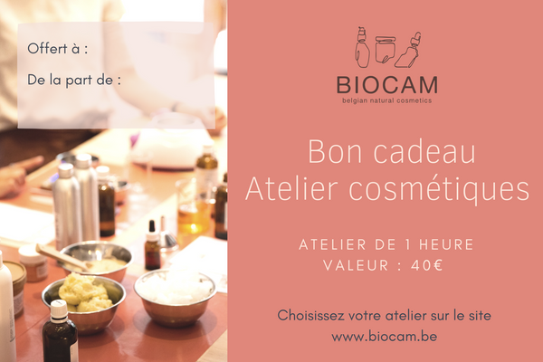 Carte-cadeau - Atelier cosmétiques