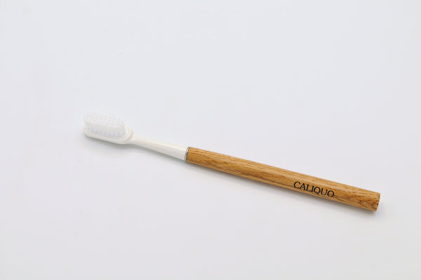 Caliquo - Brosse à dents rechargeable en bois de chêne