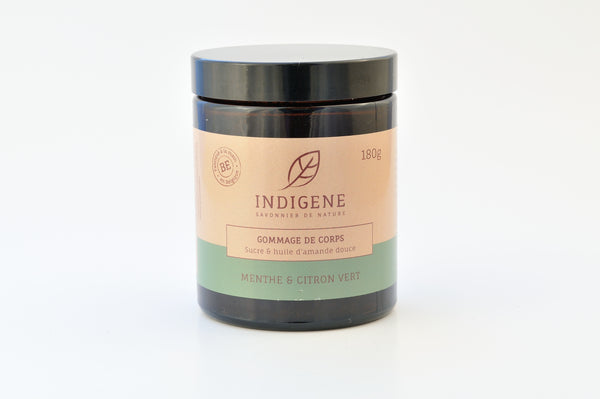 Indigène - Gommage menthe et citron vert - 180 gr.