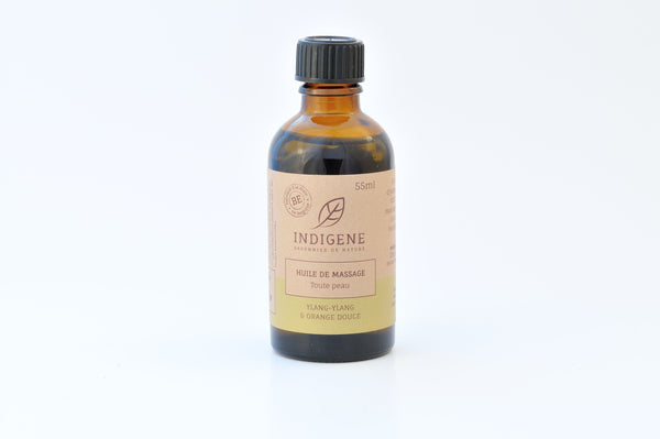 Indigène - Huile de massage Ylang-ylang et orange douce