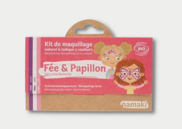 Namaki - Maquillage pour enfants - Kit 3 couleurs - Fée et Papillon